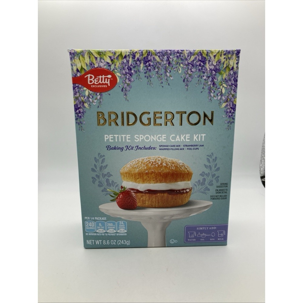 Bridgerton Betty Crocker Lady Whistledown Petite Sponge Cake Tea Party Brunch